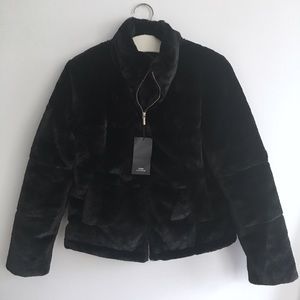 Zara faux fur jacket- size small